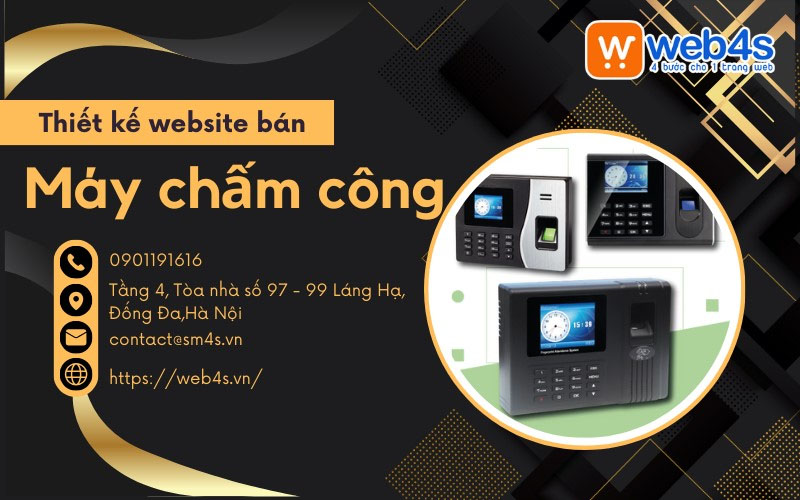 Bí kíp Thiết kế website bán máy chấm công Tăng doanh số cao